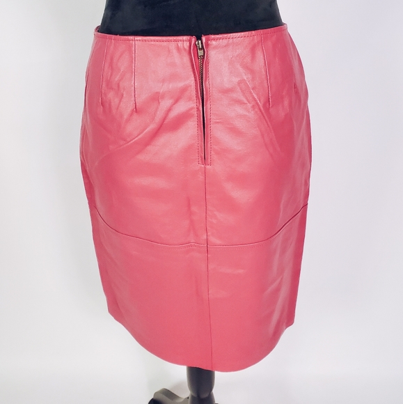 🚫SOLD🚫Pink Leather Skirt - Picture 2 of 3